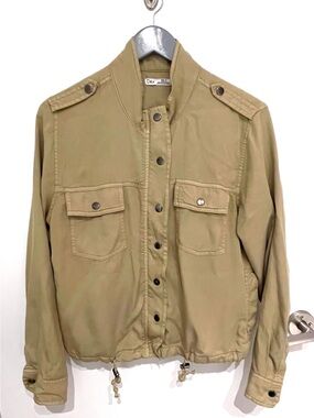 Dex Women's Tan Military-Style Fall Jacket